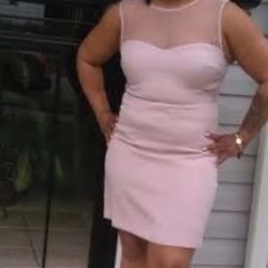 Express strapless mini dress with lace Sz(10)